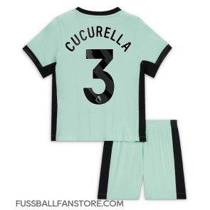 Chelsea Marc Cucurella #3 Replik 3rd trikot Kinder 2023-24 Kurzarm (+ Kurze Hosen)